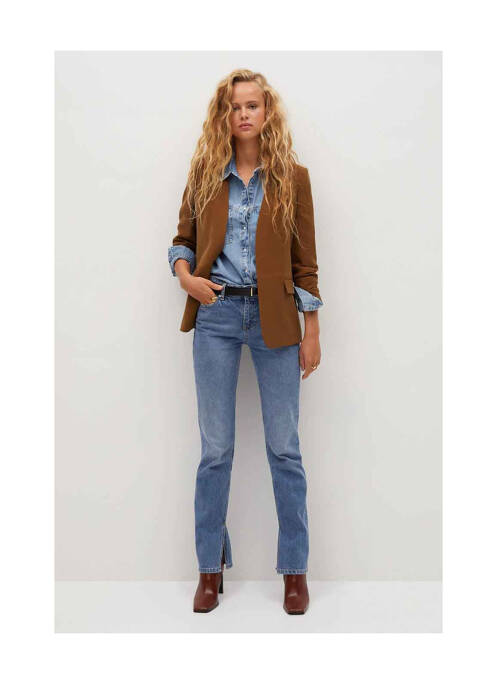 Blazer marron MANGO pour femme