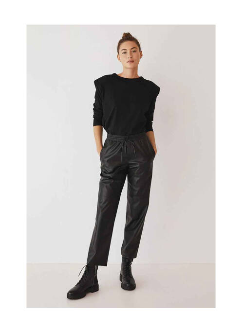 Pantalon chino noir MANGO pour femme
