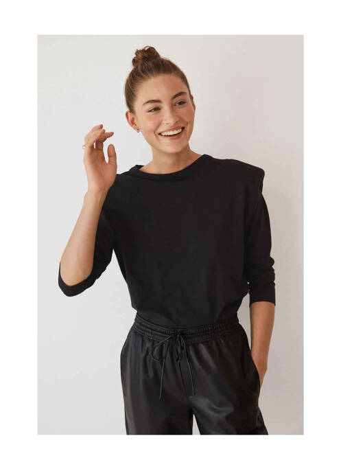 Pantalon chino noir MANGO pour femme