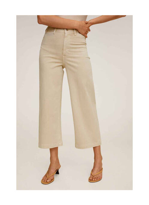 Jeans bootcut beige MANGO pour femme