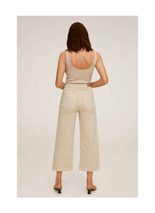 Jeans bootcut beige MANGO pour femme