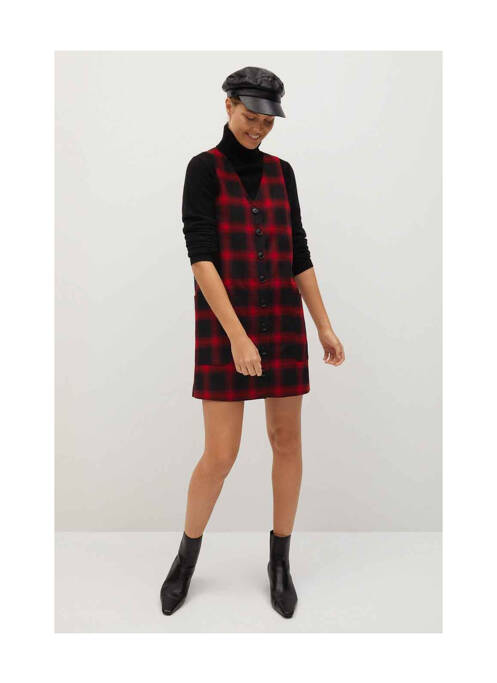 Robe courte rouge MANGO pour femme