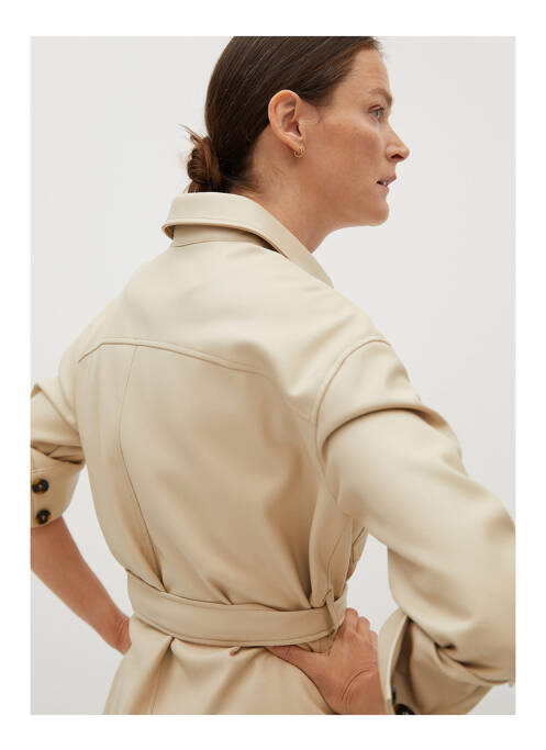 Veste casual beige MANGO femme