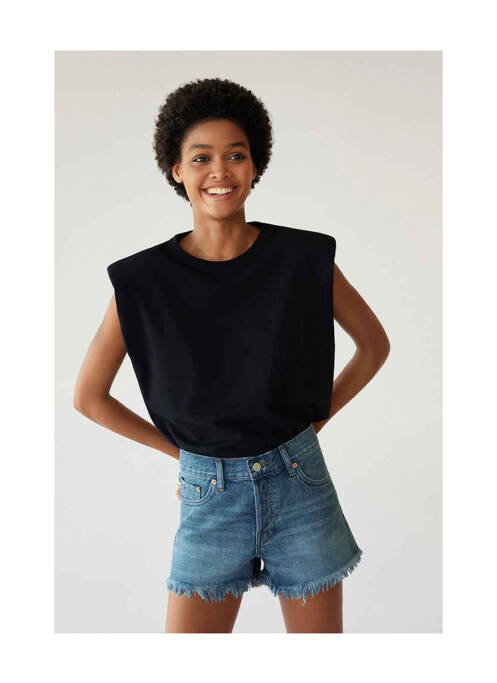 Bermuda bleu MANGO pour femme