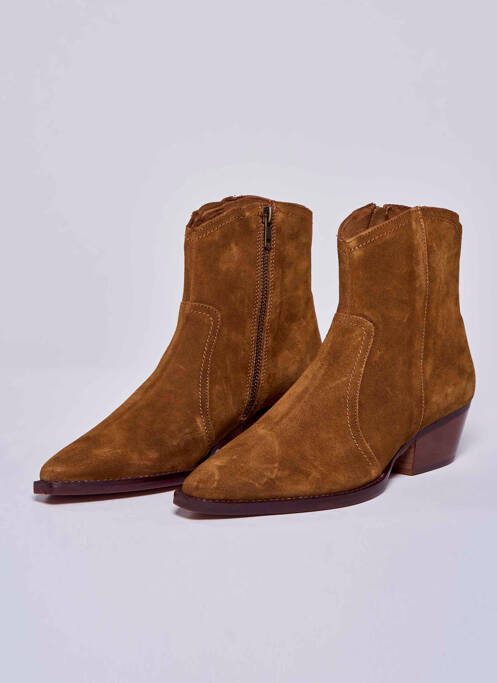 Bottines/Boots marron MANGO femme