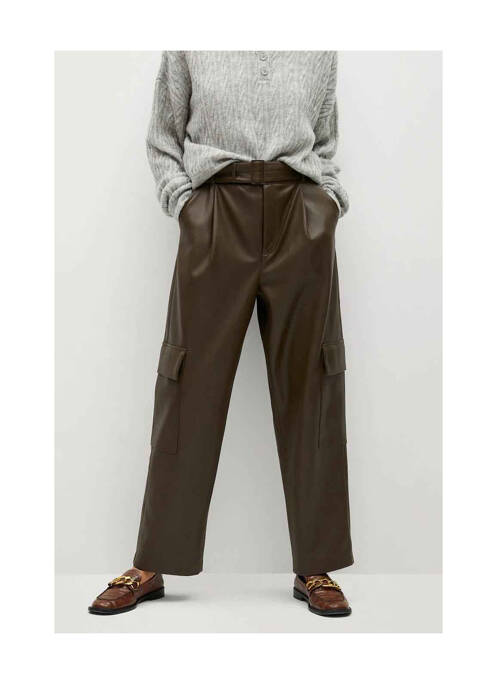 Pantalon cargo beige MANGO pour femme
