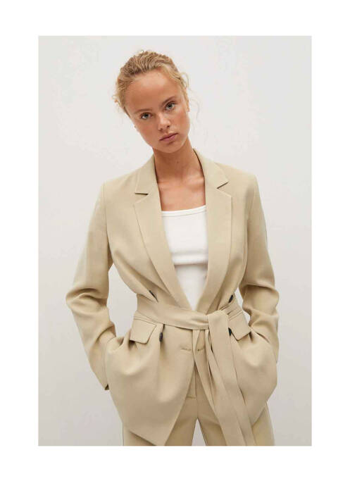 Blazer beige MANGO pour femme