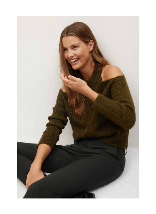 Pantalon chino beige MANGO pour femme