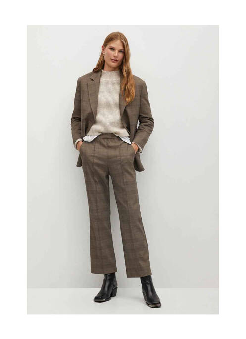 Pantalon chino marron MANGO pour femme