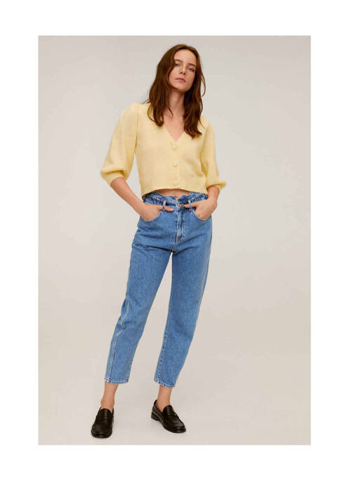Jeans coupe droite bleu MANGO pour femme