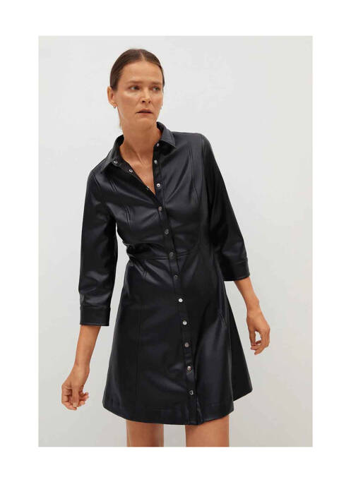 Robe courte noir MANGO pour femme