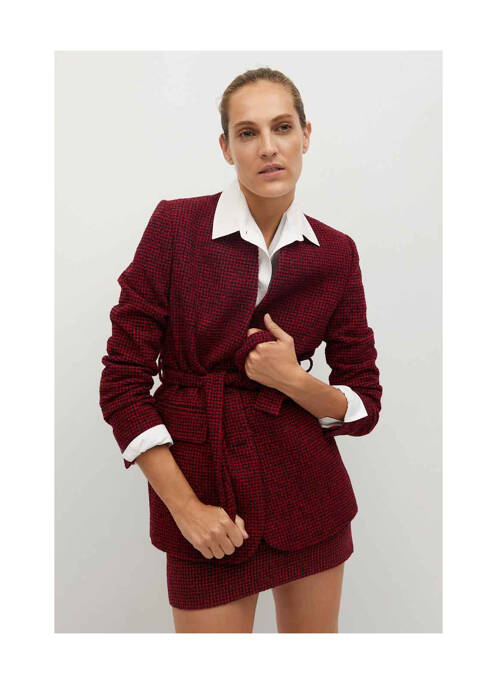 Blazer rouge MANGO pour femme