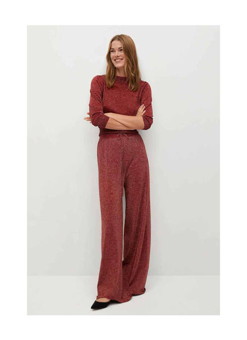 Pantalon flare rouge MANGO pour femme