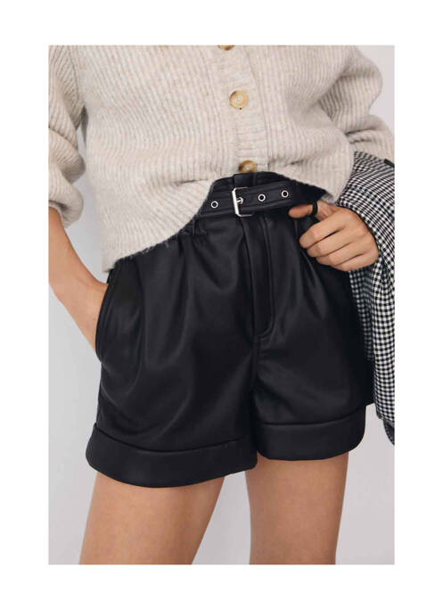 Jupe short noir MANGO pour femme