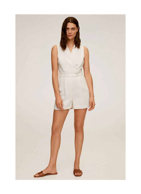 Combishort blanc MANGO pour femme
