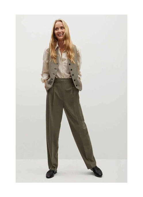 Pantalon chino beige MANGO pour femme