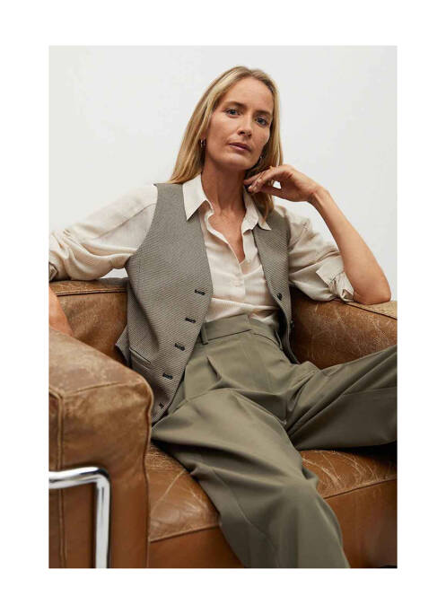 Pantalon chino beige MANGO pour femme