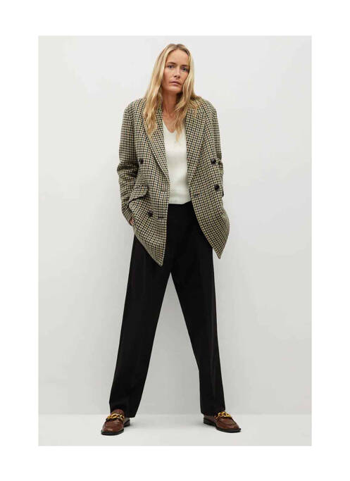 Pantalon droit noir MANGO pour femme