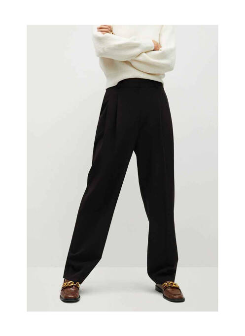 Pantalon droit noir MANGO femme