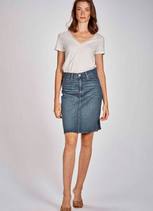 Jupe courte bleu LEVIS pour femme