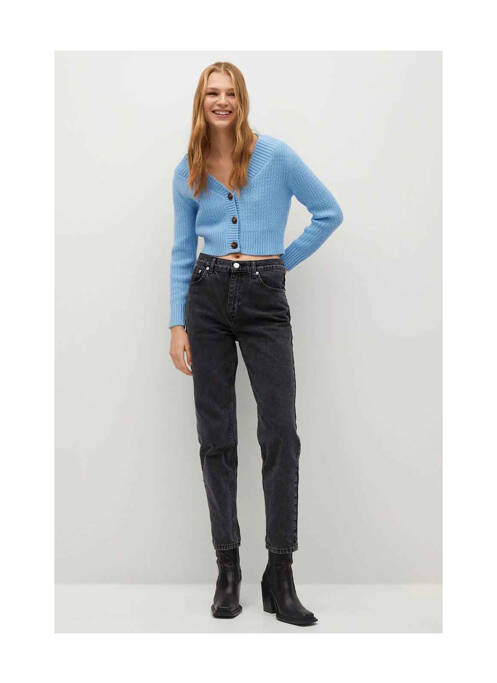 Jean coupe Mom noir MANGO pour femme