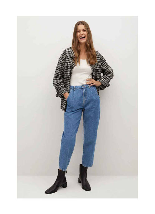 Pantalon 7/8 bleu MANGO pour femme