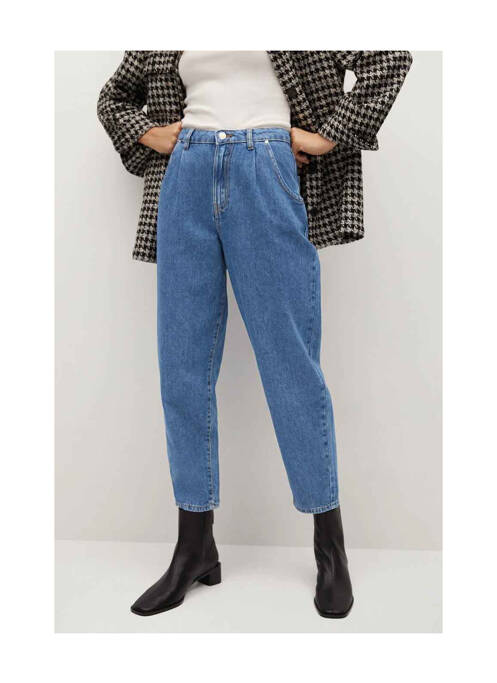 Pantalon 7/8 bleu MANGO pour femme