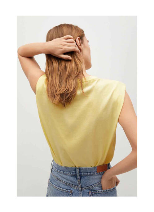 Top jaune MANGO pour femme