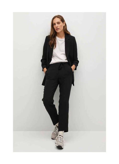 Pantalon chino noir MANGO pour femme