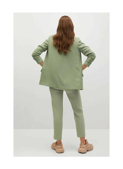 Pantalon slim vert MANGO pour femme