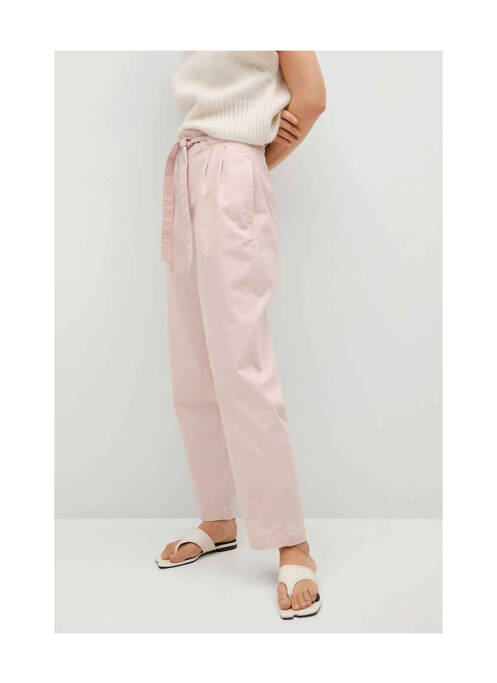 Pantalon chino rose MANGO pour femme