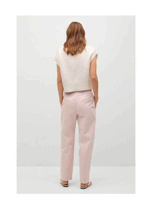 Pantalon chino rose MANGO pour femme