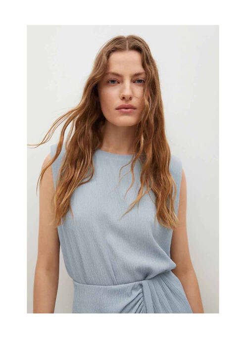 Top bleu MANGO pour femme