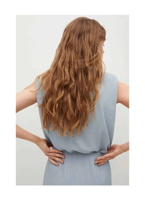 Top bleu MANGO pour femme