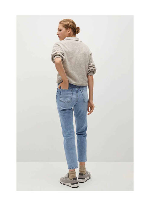 Jeans coupe droite bleu MANGO pour femme