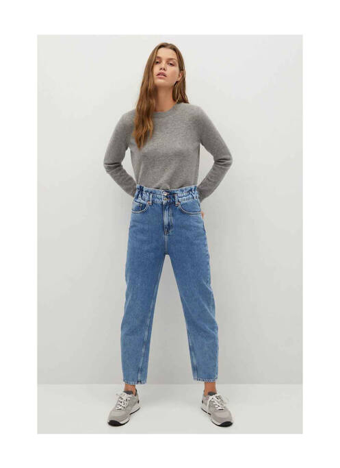 Jean coupe Mom bleu MANGO pour femme