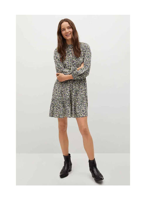 Robe courte vert MANGO pour femme
