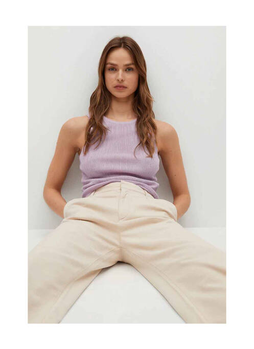 Débardeur violet MANGO pour femme