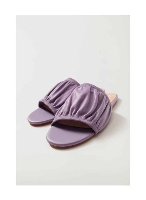 Sandales/Nu pieds violet MANGO pour femme