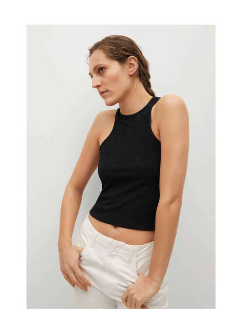 Débardeur noir MANGO pour femme
