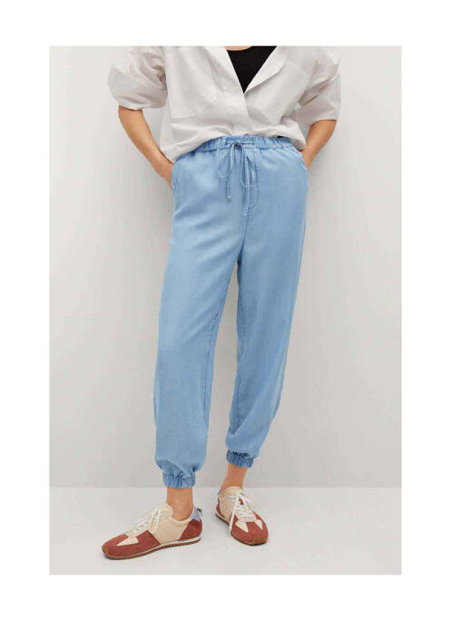 Pantalon slim bleu MANGO pour femme