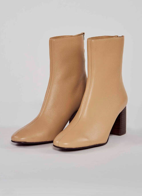 Bottines/Boots beige MANGO femme