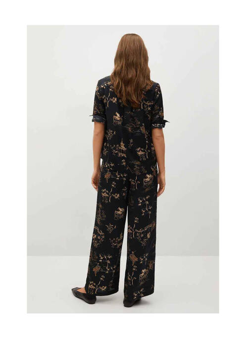 Pantalon droit noir MANGO pour femme