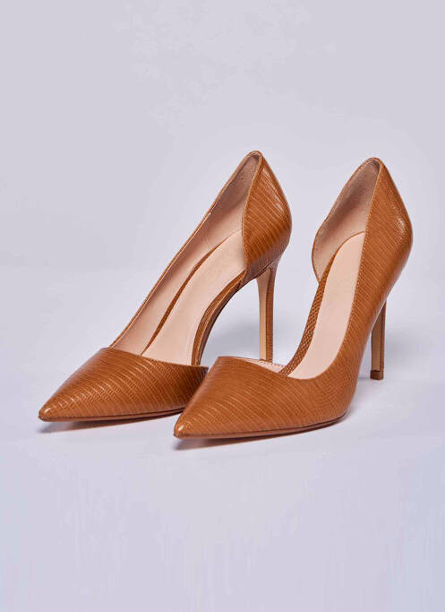Escarpins marron MANGO femme