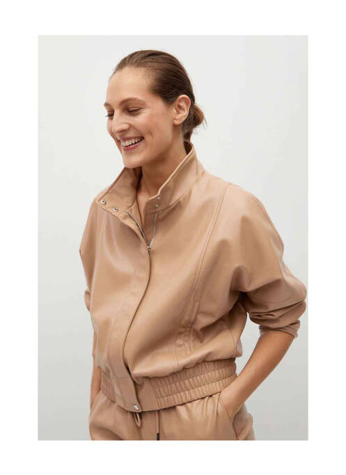 Veste casual beige MANGO pour femme