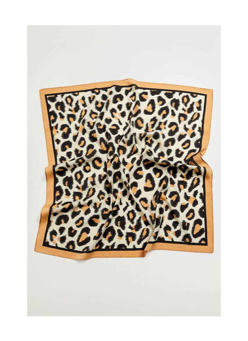 Foulard marron MANGO pour femme