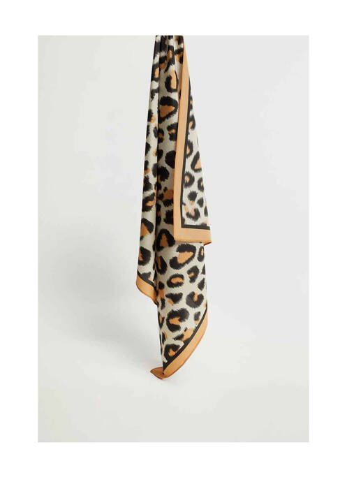 Foulard marron MANGO pour femme