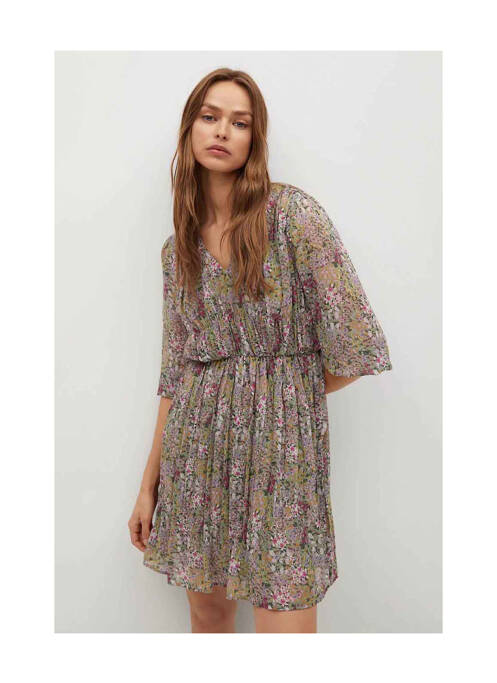 Robe courte vert MANGO femme