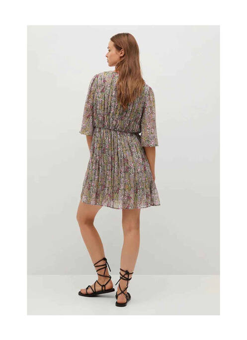 Robe courte vert MANGO femme