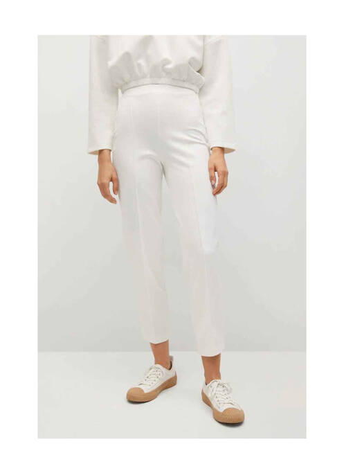 Pantalon 7/8 blanc MANGO pour femme